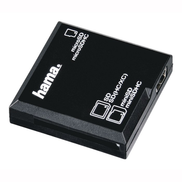SD/MicroSD čitač kartica, HAMA crni 91094